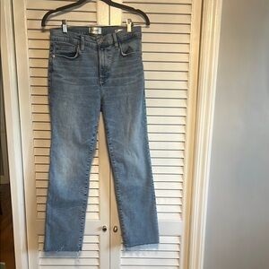Frame Denim Le High Straight size 29 raw hem